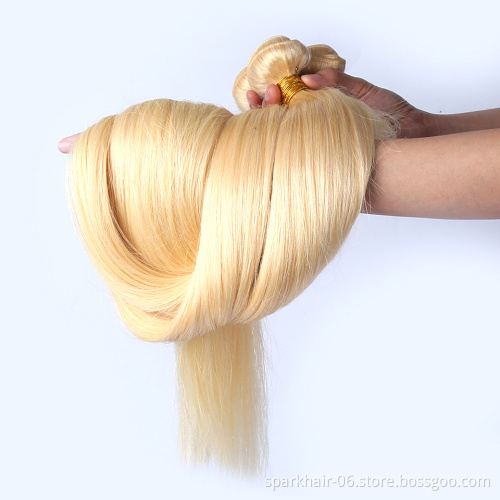 Virgin Mink Brazilian Hair,613 Blonde Virgin Cuticle Aligned Hair, Free Sample Virgin Brazilian Human Hair Bundles With Closure
